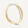 Bracelets-Marco Bicego 18K Yellow Gold 3-Strand Coil Bracelet With Diamonds Yellowgold