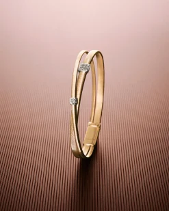 Bracelets-Marco Bicego 18K Yellow Gold 2-Strand Coil Bracelet With Diamonds Yellowgold
