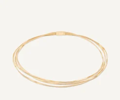 Necklaces-Marco Bicego 18K Yellow Gold 3-Strand Coil Necklace Yellowgold