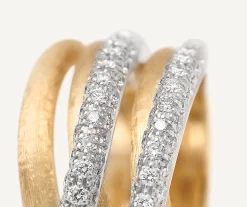 Rings-Marco Bicego 18K Yellow Gold 5-Strand Diamond Stackable Ring Yellowgold
