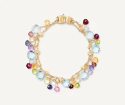 Bracelets-Marco Bicego 18K Yellow Gold 2-Strand Gemstone Bracelet, Topaz Accents Yellowgold
