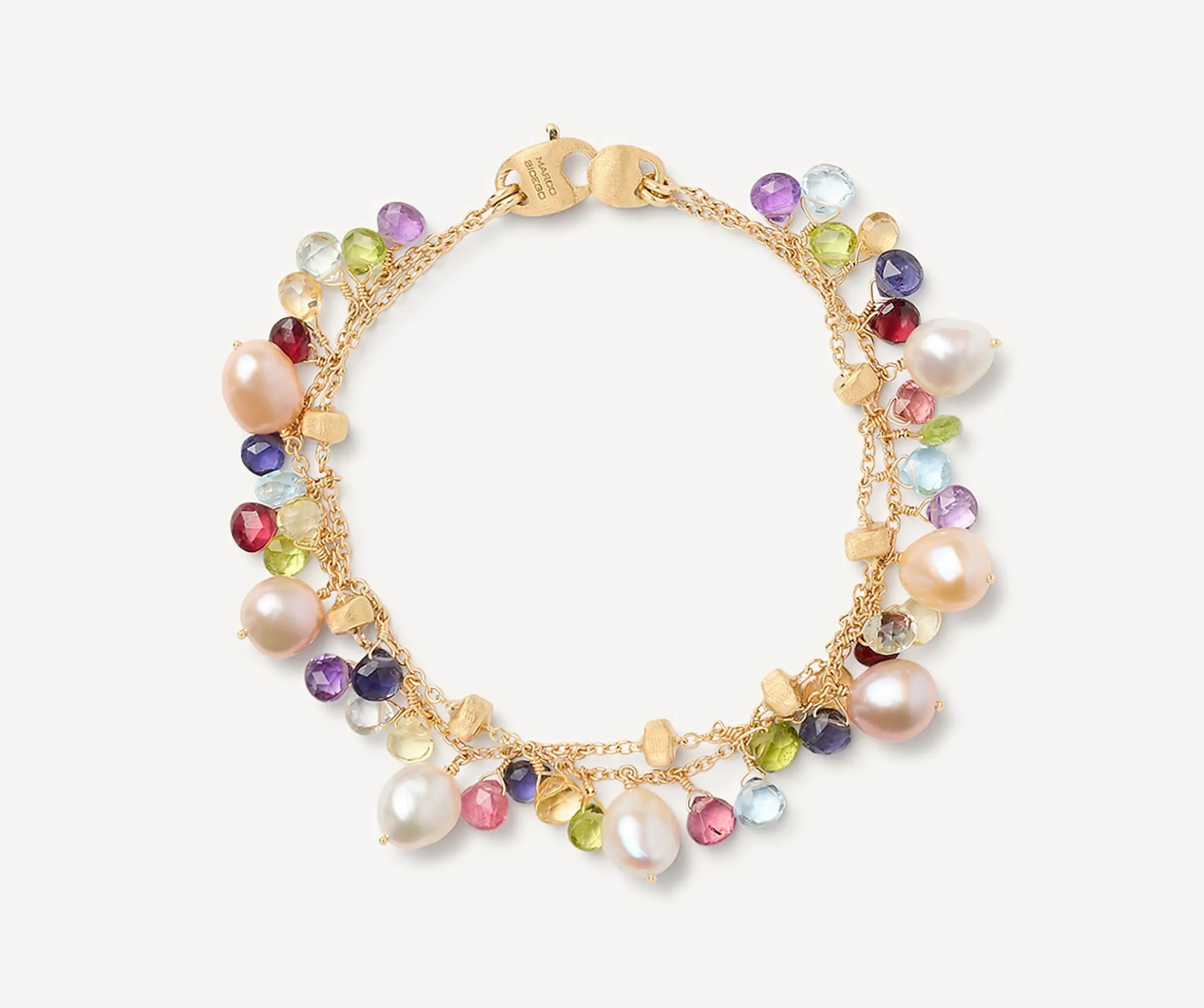 Bracelets-Marco Bicego 18K Yellow Gold 2-Strand Gemstone Bracelet With Freshwater Pearls Yellowgold