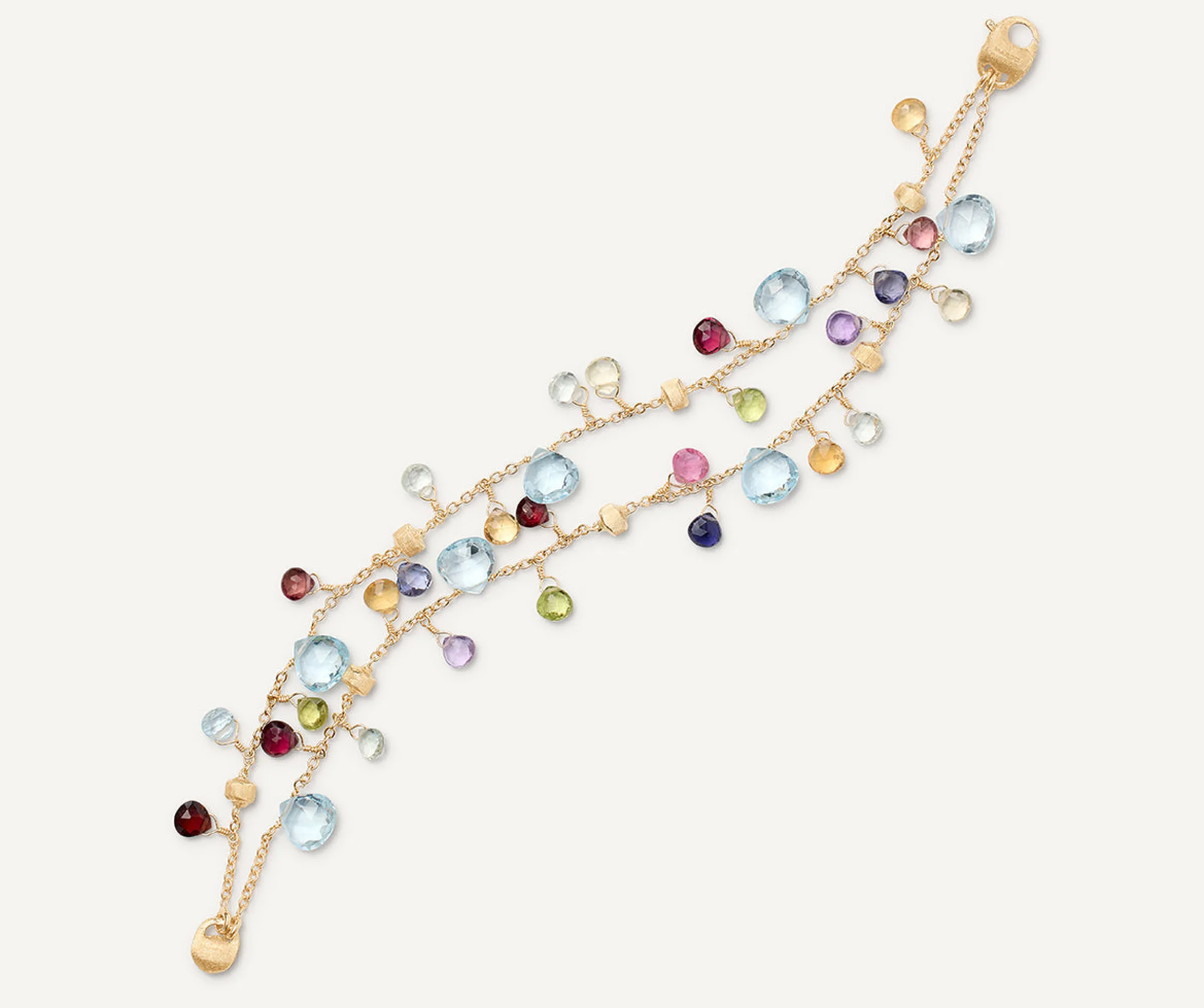 Bracelets-Marco Bicego 18K Yellow Gold 2-Strand Gemstone Bracelet, Topaz Accents Yellowgold