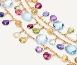 Bracelets-Marco Bicego 18K Yellow Gold 3-Strand Gemstone Bracelet, Topaz Accents Yellowgold