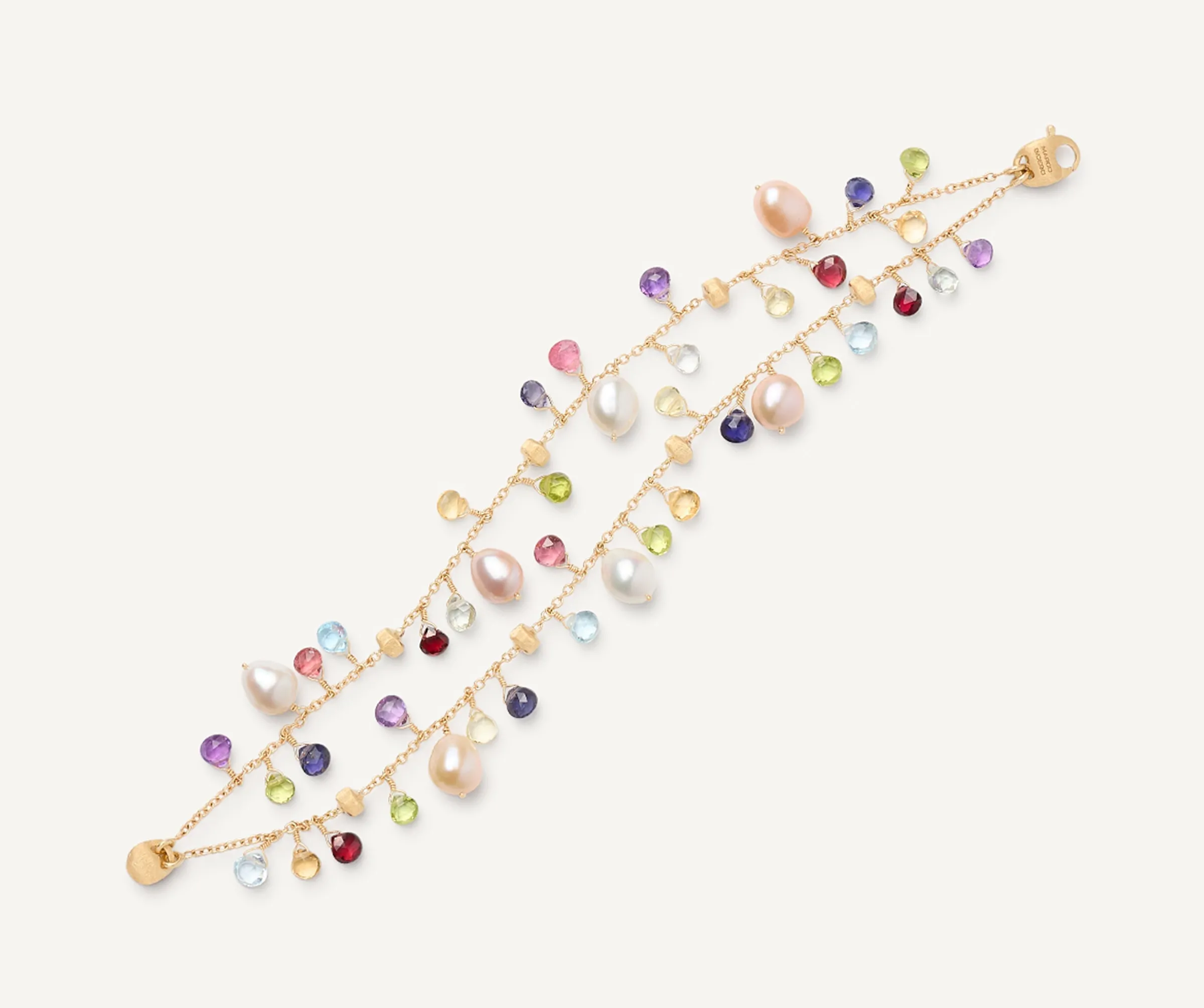 Bracelets-Marco Bicego 18K Yellow Gold 2-Strand Gemstone Bracelet With Freshwater Pearls Yellowgold