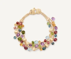 Bracelets-Marco Bicego 18K Yellow Gold 3-Strand Mixed Gemstone Bracelet Yellowgold