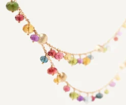 Necklaces-Marco Bicego 18K Yellow Gold 2-Strand Mixed Gemstone Necklace Yellowgold