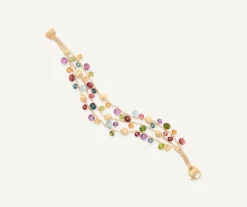 Bracelets-Marco Bicego 18K Yellow Gold 3-Strand Mixed Gemstone Bracelet Yellowgold