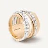 Rings-Marco Bicego 18K Yellow Gold 5-Strand Ring With Diamonds Yellowgold