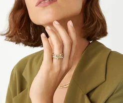 Rings-Marco Bicego 18K Yellow Gold 5-Strand Ring With Diamonds Yellowgold