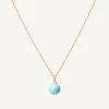 Pendants | Necklaces-Marco Bicego 18K Yellow Gold Turquoise Pendant Necklace Yellowgold