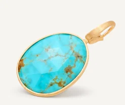 Pendants-Marco Bicego 18K Yellow Gold Turquoise Pendant Yellowgold