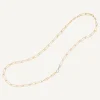Necklaces-Marco Bicego 18K Yellow Gold Twisted Coil Link Lariat With Diamond Clasp Yellowgold