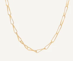 Necklaces-Marco Bicego 18K Yellow Gold Twisted Coil Link Necklace Yellowgold