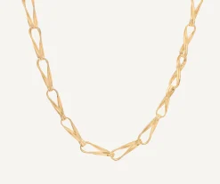 Necklaces-Marco Bicego 18K Yellow Gold Twisted Double Coil Link Necklace Yellowgold