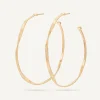 Earrings-Marco Bicego 18K Yellow Gold Twisted Large Hoops Yellowgold