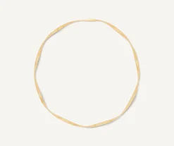 Necklaces-Marco Bicego 18K Yellow Gold Twisted Supreme Necklace Yellowgold