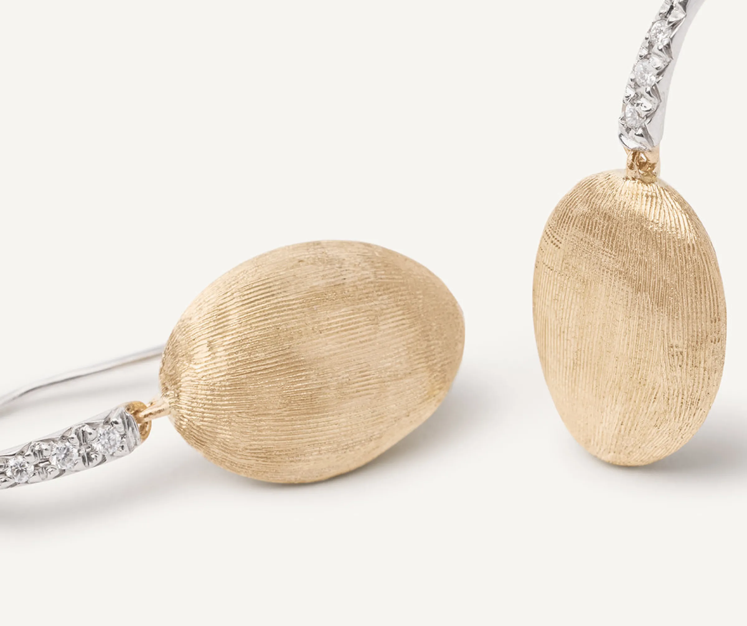 Earrings-Marco Bicego 18K Yellow Gold u0026 Diamond Drop Earrings Yellowgold