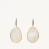 Earrings-Marco Bicego 18K Yellow Gold u0026 Mother of Pearl Drop Earrings With Diamonds, Medium Yellowgold