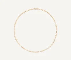 Necklaces-Marco Bicego 18K Yellow Gold Unisex Coil Medium Link Necklace Yellowgold