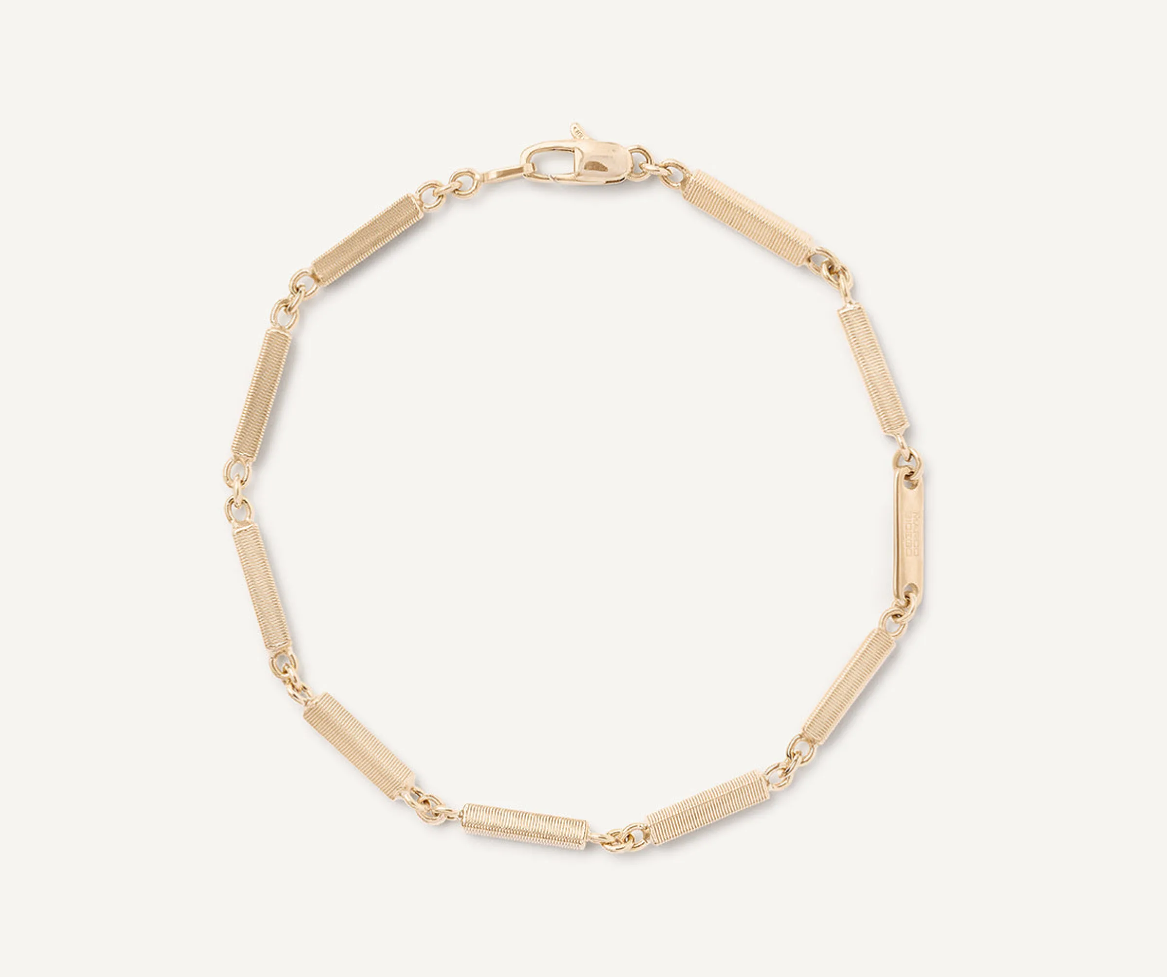 Bracelets-Marco Bicego 18K Yellow Gold Unisex Coil Chain Bracelet, Medium Yellowgold