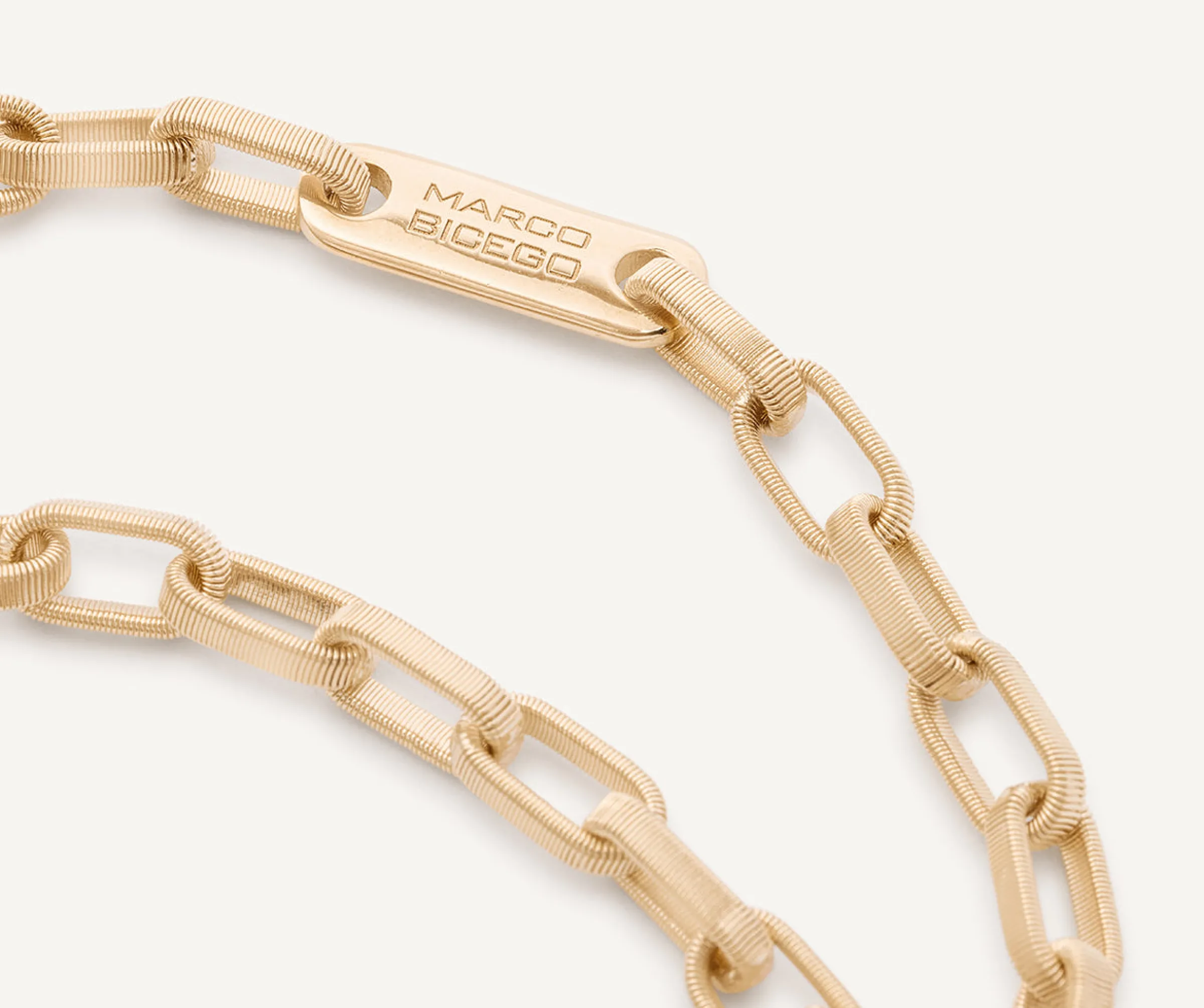 Bracelets-Marco Bicego 18K Yellow Gold Unisex Coil Link Bracelet, Small Yellowgold