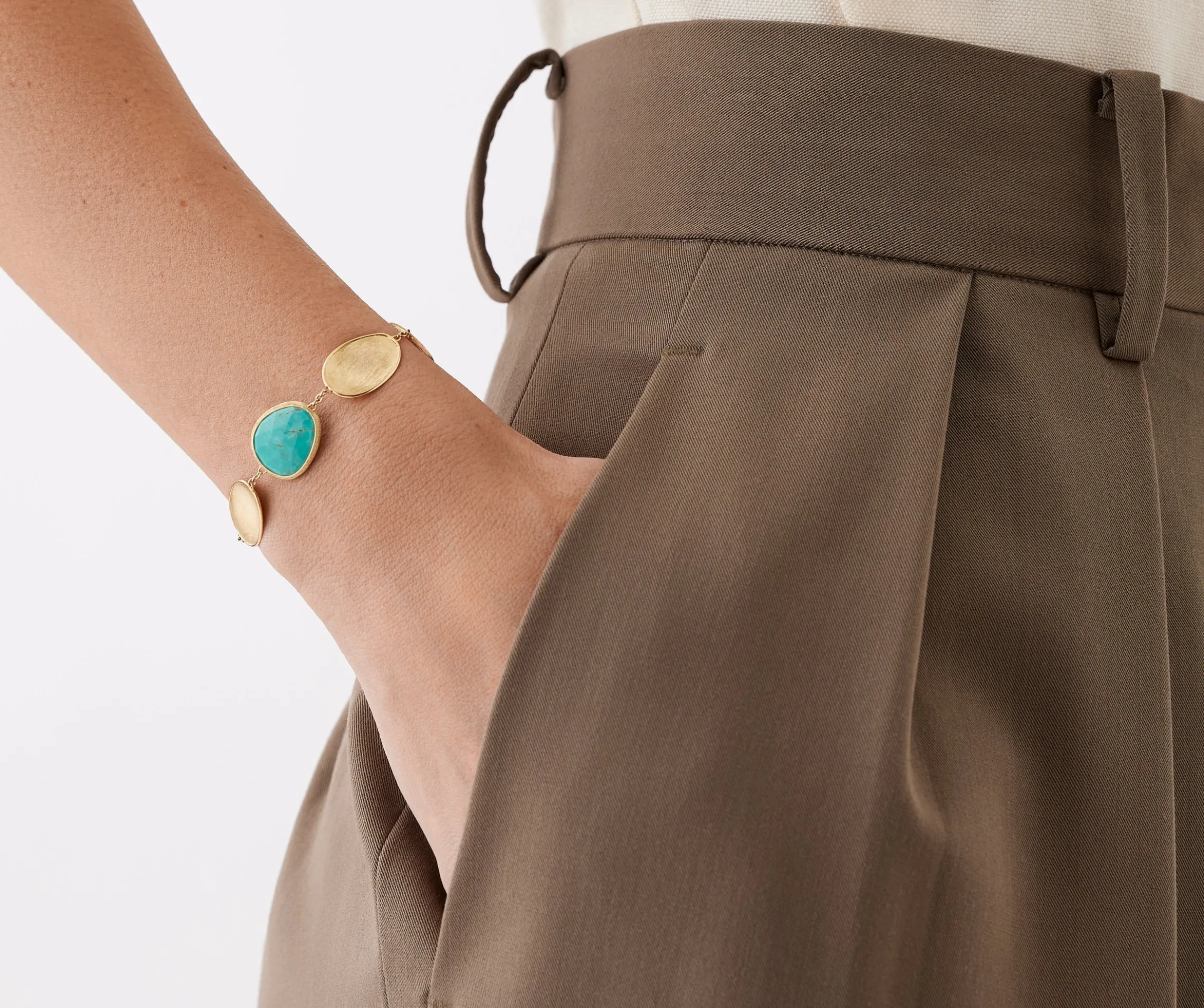 Bracelets-Marco Bicego 18K Yellow Gold with Turquoise Yellowgold